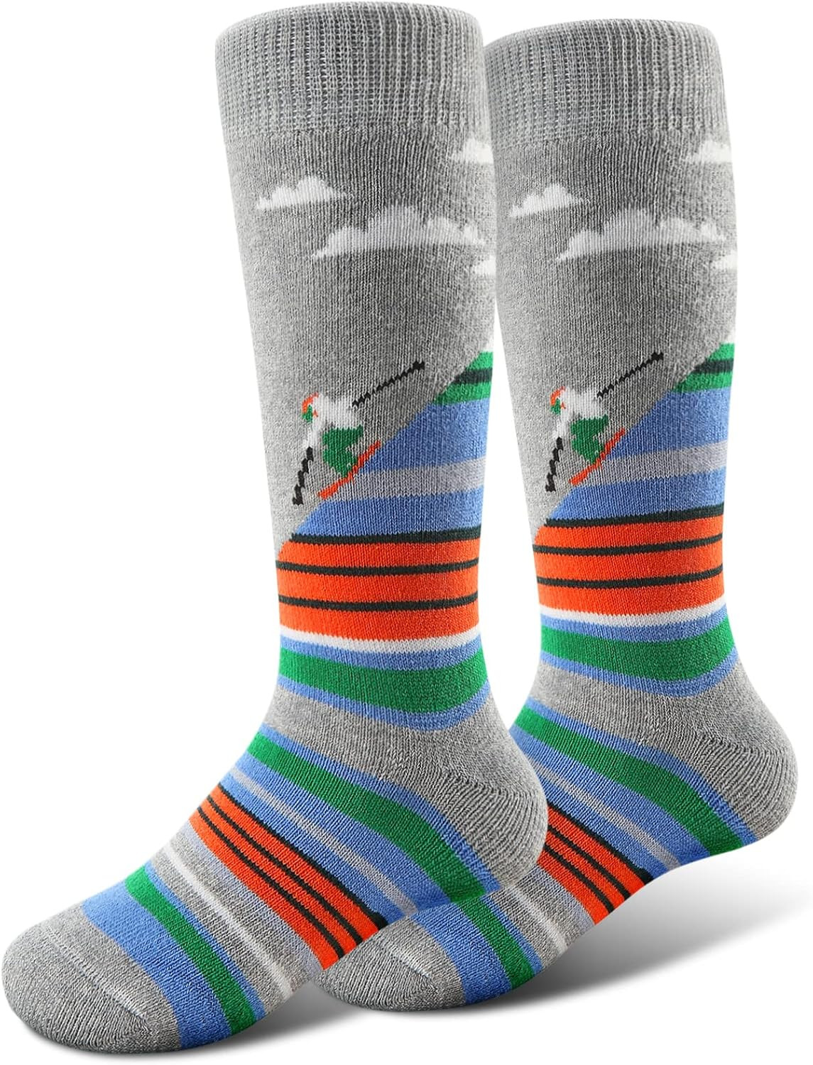 Cimkiz Ski Socks Kids Winter Warm Thermal Snow Socks, Skiing Snowboarding Skating for Toddler Boy... | Amazon (US)