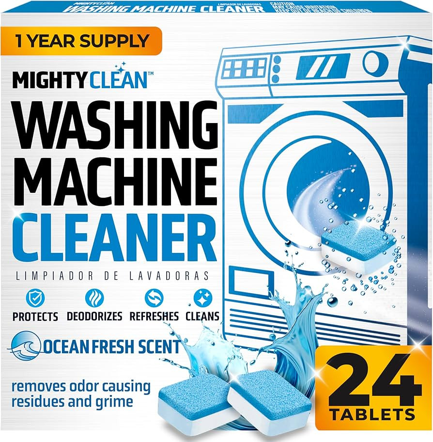 Washing Machine Cleaner Tablets 24 Pack - 1 Year Supply, Septic Safe Washing Machine Cleaning Tab... | Amazon (US)