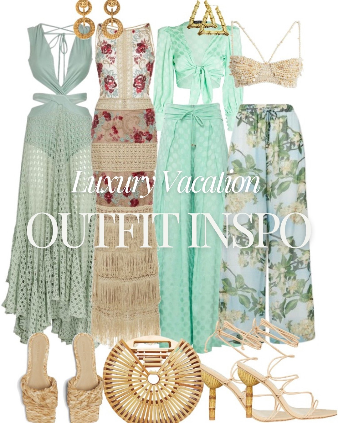 Pack smart for your next vacation. Remember pistachio green is a spring fave a definitely the color for 2025 . 
Mix and match multiple outfits with few shoes and accessories so that your luggage is not too heavy. 

#LTKTravel #LTKSpringSale #LTKStyleTip