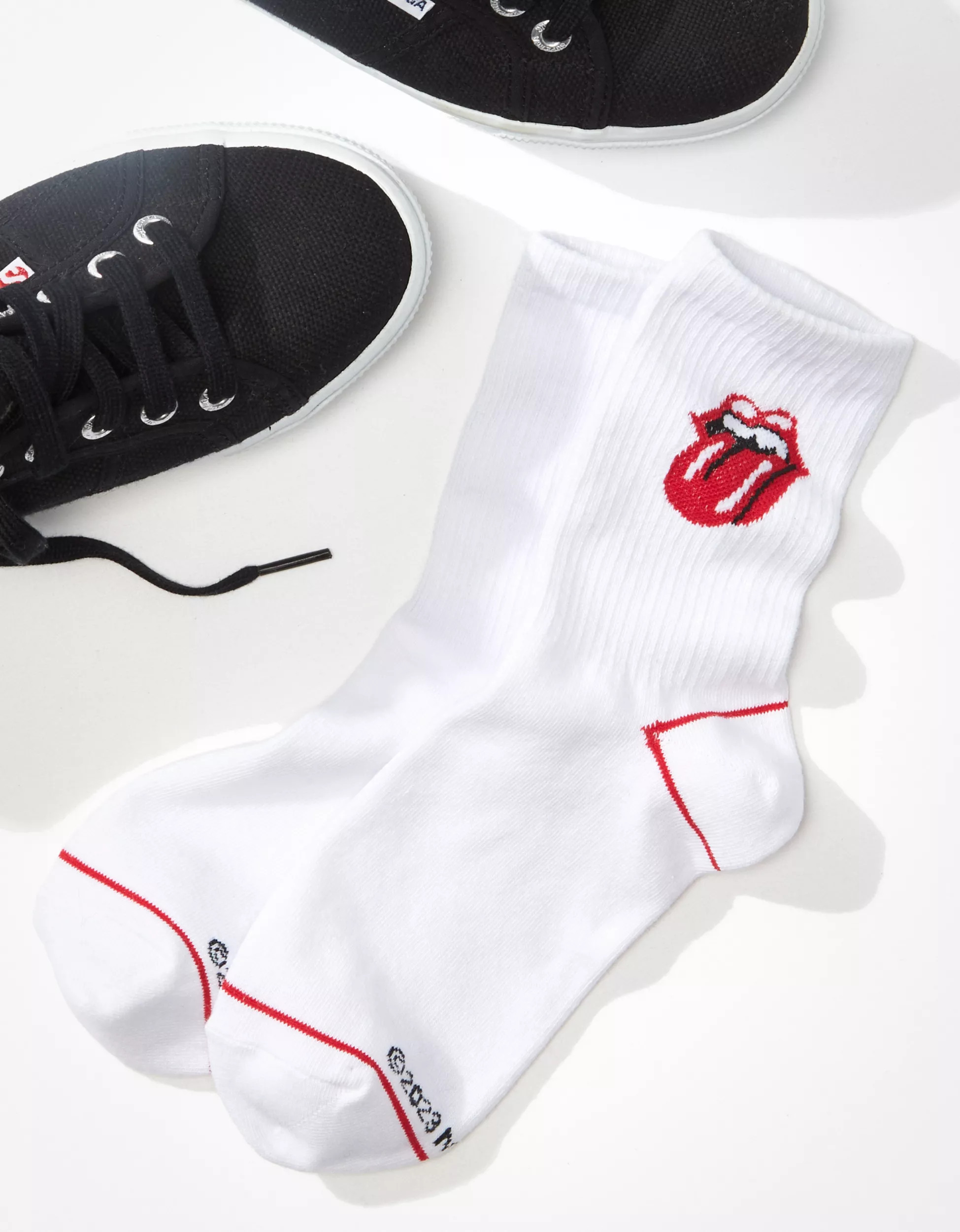 AE Rolling Stones '90s Crew Socks | American Eagle Outfitters (US & CA)