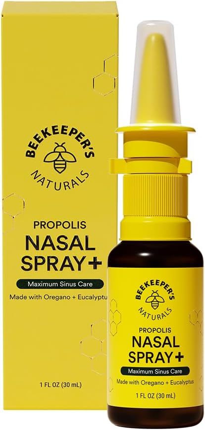 Beekeeper's Naturals Propolis Nasal Rinse Spray Plus, Relief for Adults w/Eucalyptus, Oregano & S... | Amazon (US)