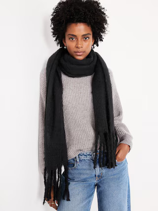 Brushed Fringed Scarf | Old Navy (US)