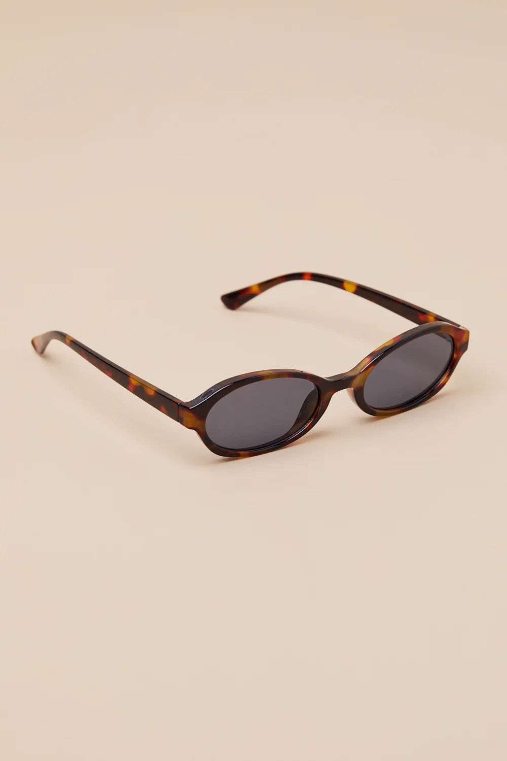 Kannon Brown Tortoiseshell Small Oval Sunglasses | Lulus