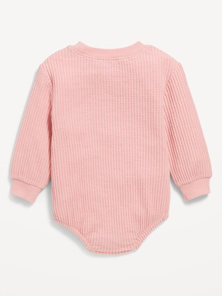 Long-Sleeve Thermal-Knit Romper for Baby | Old Navy (US)