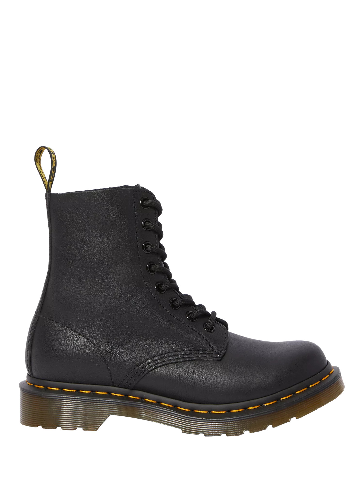 Dr. Martens 1460 Pascal 8 Eye Leather Boots, Black | John Lewis (UK)