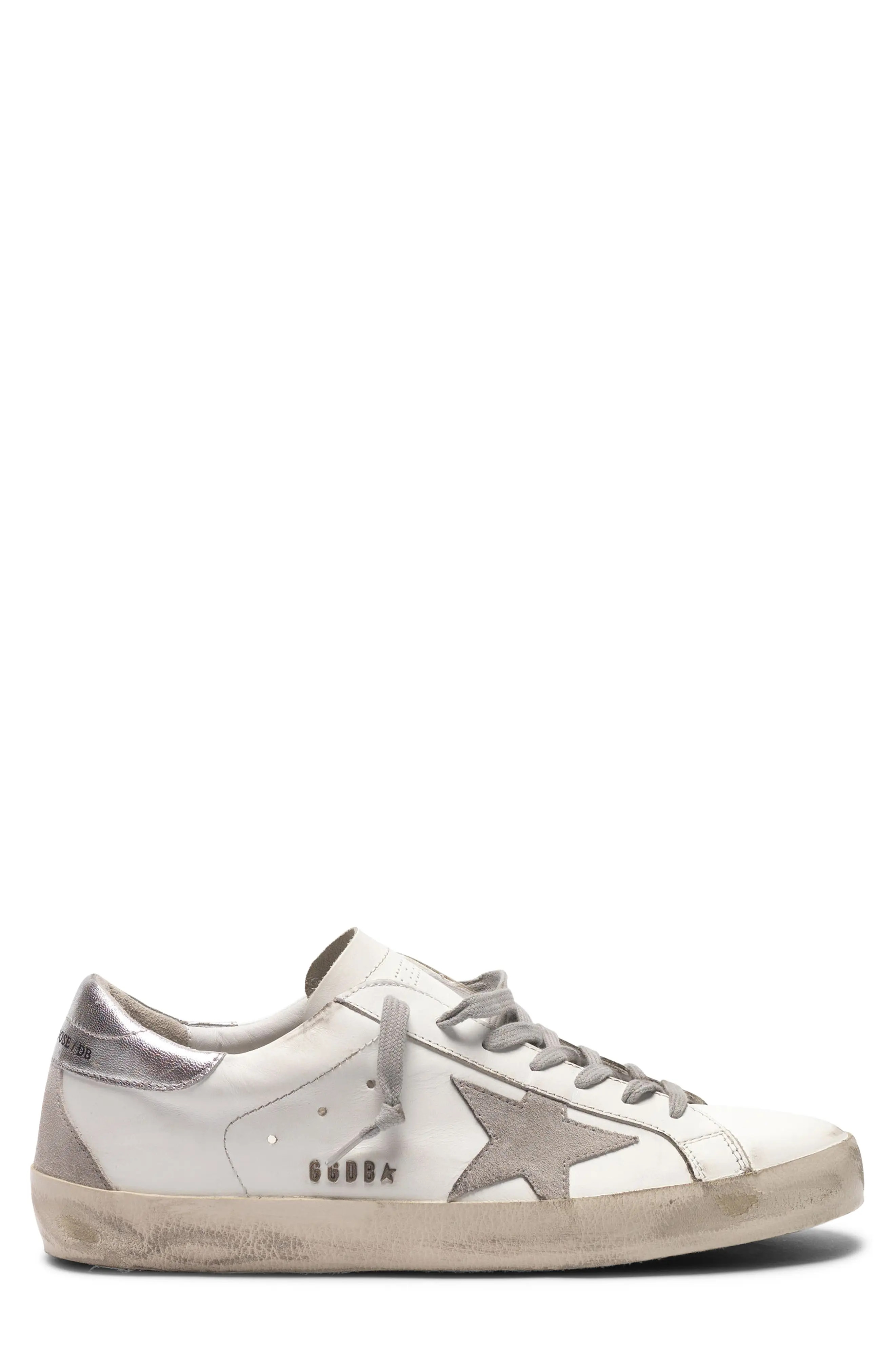 Golden Goose Super Star Sneaker in White/Ice/Silver at Nordstrom, Size 10Us | Nordstrom