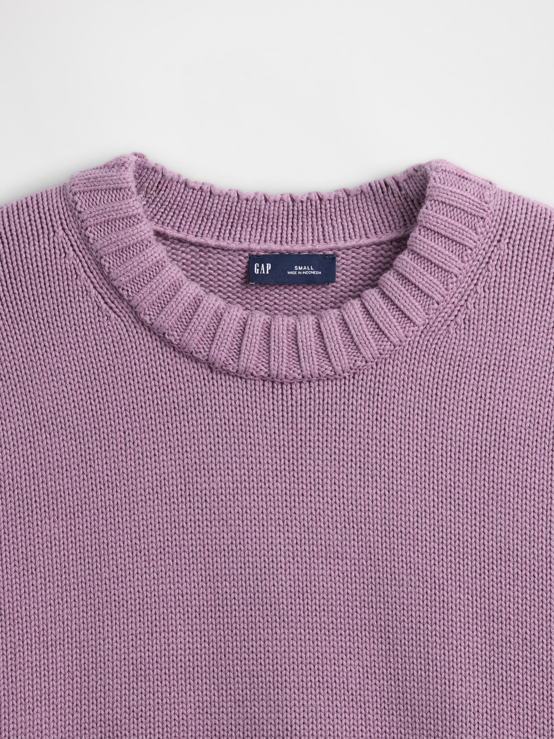 Purple Cotton Oversized Jumper | Gap | GAP UK