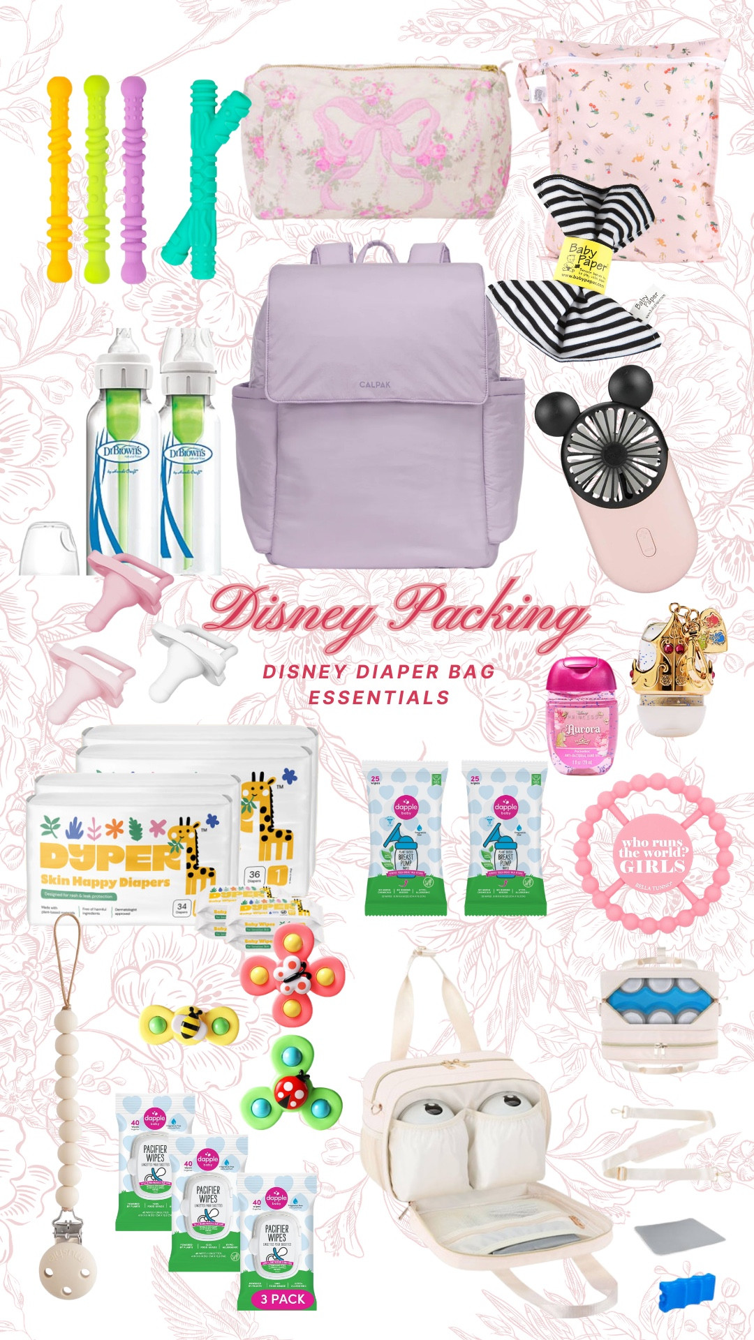 What’s in my Disney diaper bag for a park day with a baby 🏰 These are the essentials that make a long day at the parks so much easier — from quick diaper changes to feeding on the go. Everything I actually pack when we head to the parks with our little one. Saving this if you’re planning a Disney day with a baby!

Disney diaper bag essentials / Disney park bag / diaper bag must haves / Disney with baby / baby travel essentials / mom diaper bag organization / Disney baby essentials / park day with baby / diaper bag packing list / mom life essentials / baby feeding on the go / baby travel must haves / Disneyland baby tips

#LTKTravel #LTKKids #LTKBaby