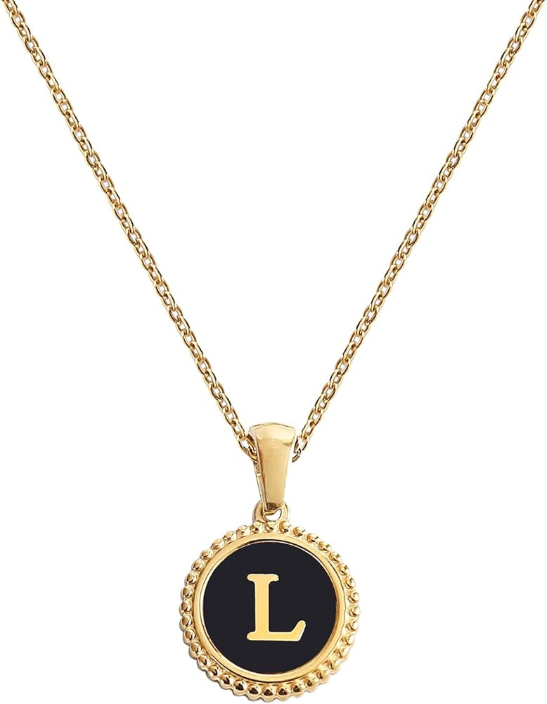 Initial Necklaces for Women Gold Jewelry for Women 14K Gold Plated Letter Choker Necklaces Gold J... | Amazon (US)