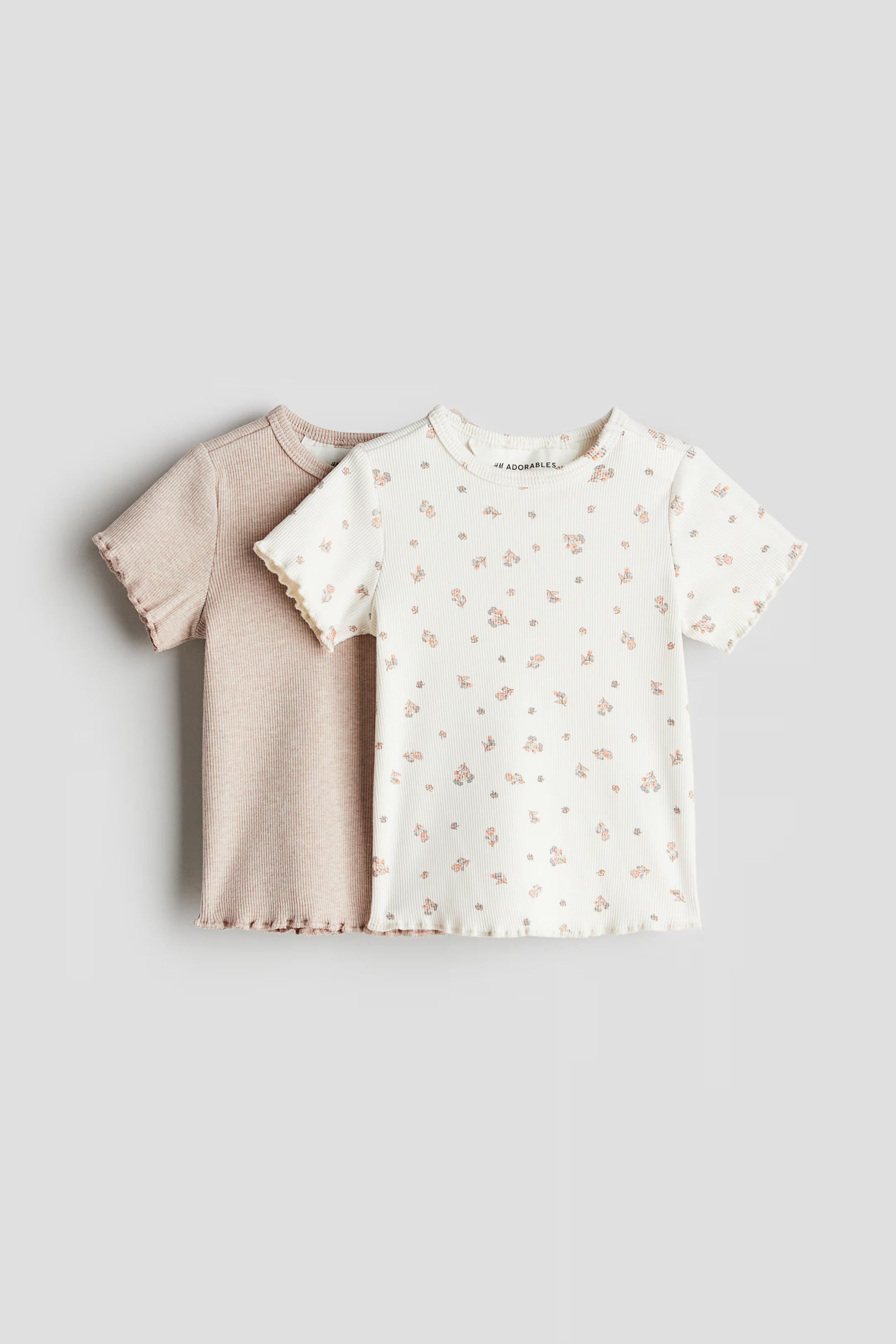 2-pack Ribbed Cotton Tops | H&M (US + CA)