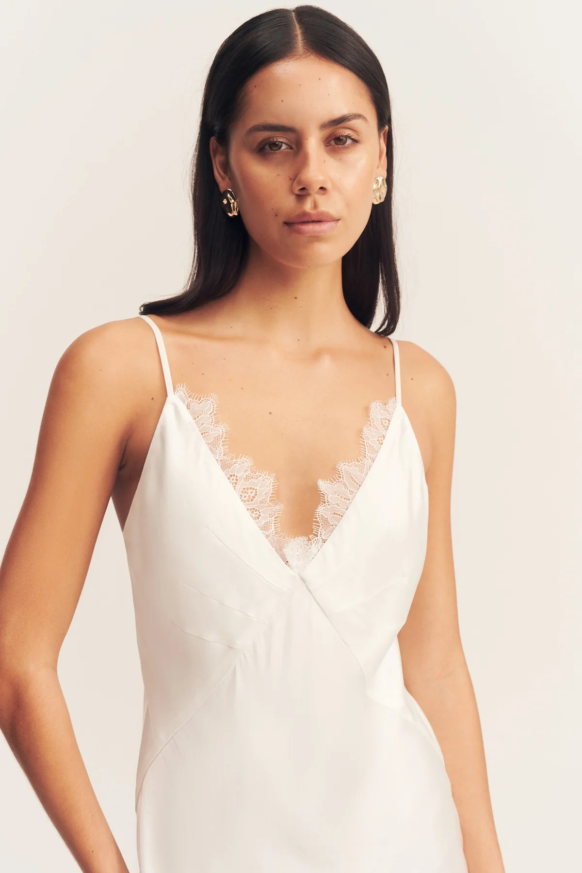 Lustre Lace Slip Mini Dress | Ivory | Dresses | Shona Joy | Shona Joy
