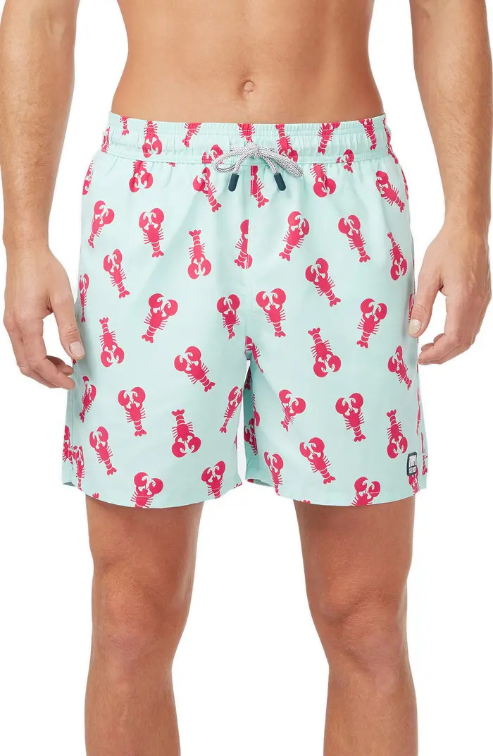 Tom & Teddy Lobster Print Swim Trunks | Nordstrom | Nordstrom