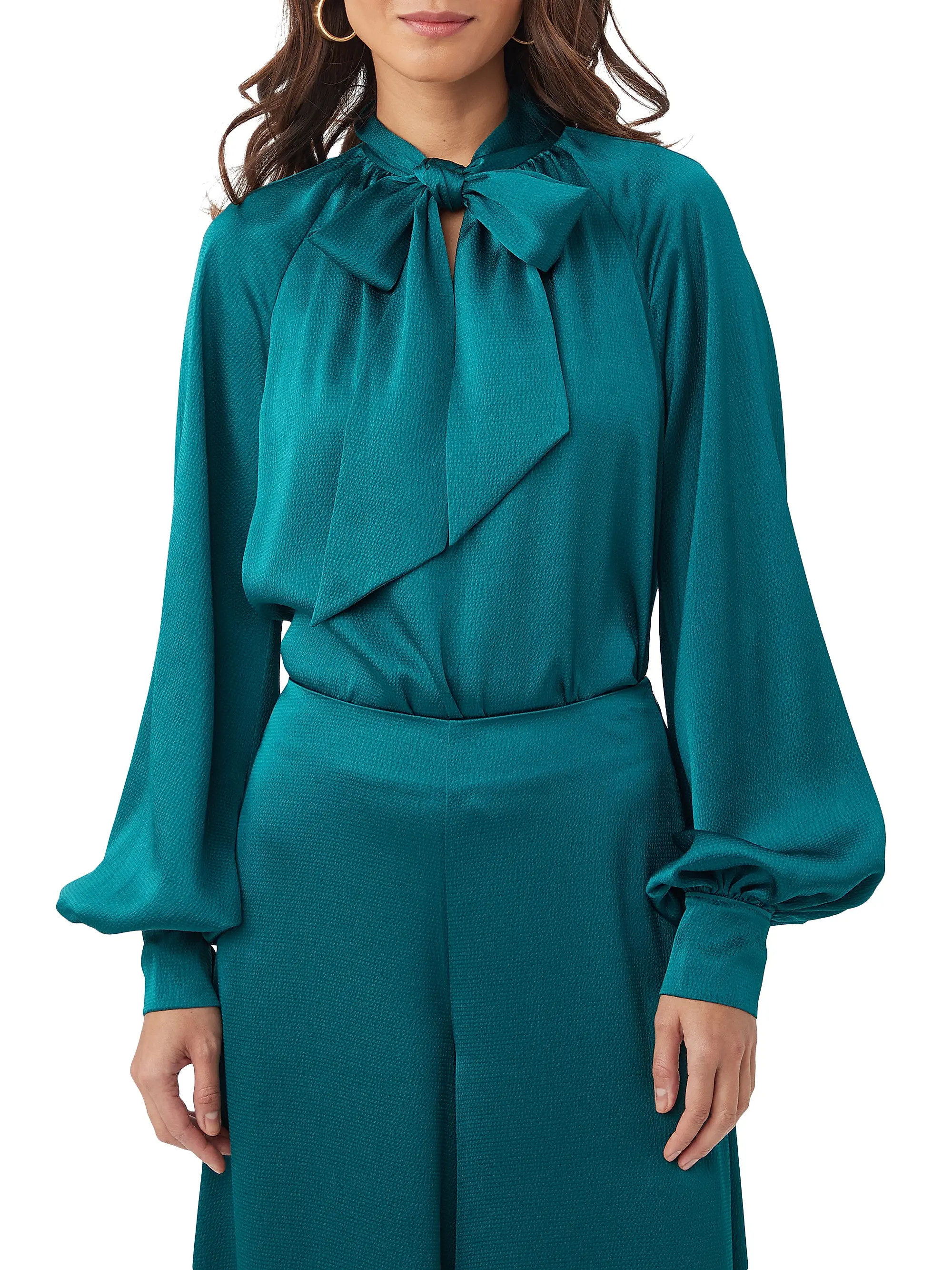 Daisha Hammered Satin Blouse | Saks Fifth Avenue