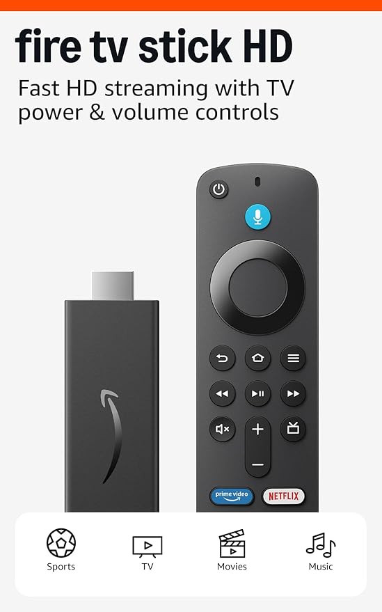 Amazon Fire TV Stick HD (newest model), free and live TV, Alexa Voice Remote, smart home controls... | Amazon (US)