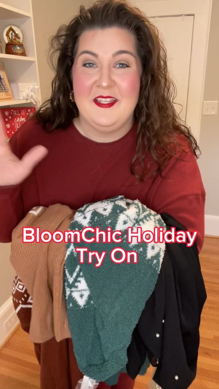 BloomChic sent me some cute holiday pieces and I just love how they fit & feel! I love how they’re holiday but not in your face about it! I’m wearing a 3X in the first top and a 2X in the other two! 

#LTKstyletip #LTKplussize #LTKHoliday