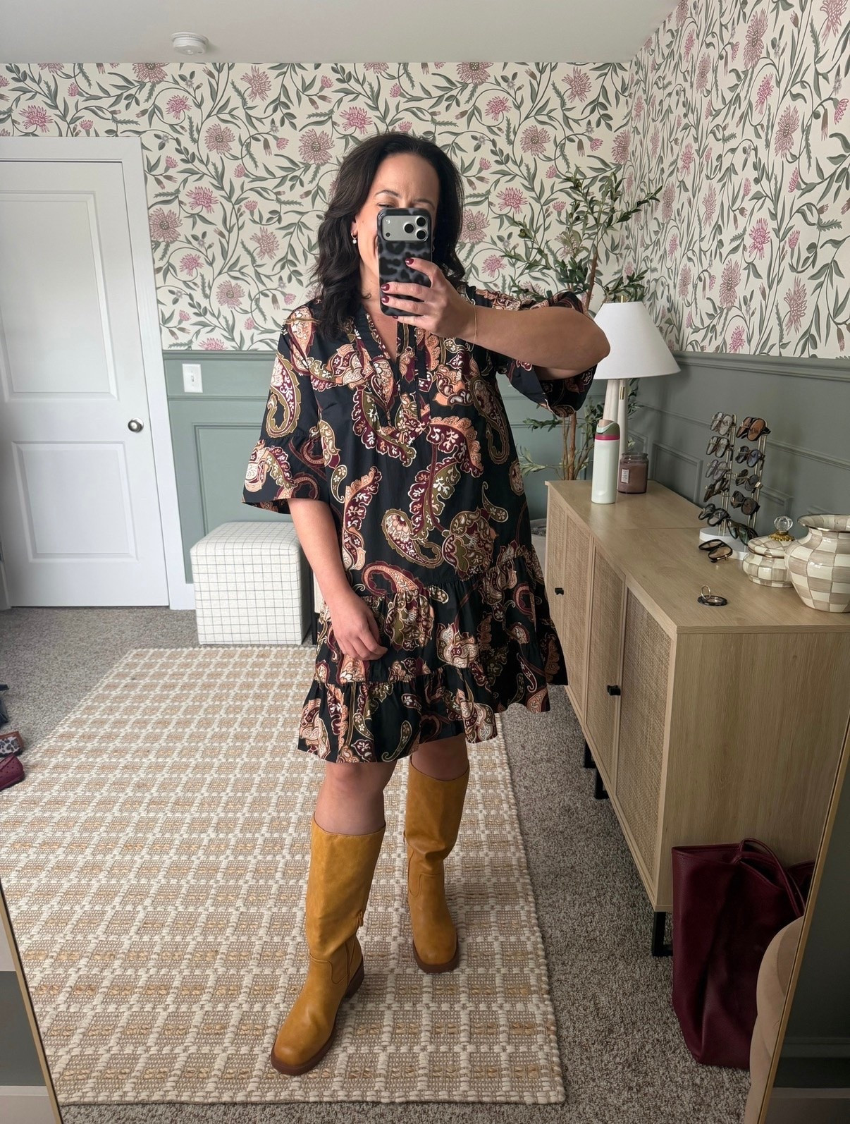 This fun Walmart dress with flutter sleeves is such a cute find. I love the little details that make it stand out while still being easy to wear.

#LTKSeasonal #LTKMidsize #LTKootd