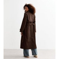 Brown Double-Breasted Lined Cotton Trench Coat New Look | New Look (UK)