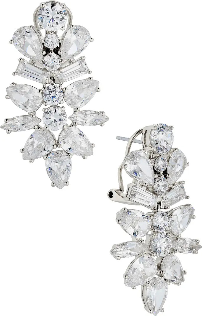 Nadri Cubic Zirconia Cluster Drop Earrings | Nordstrom | Nordstrom