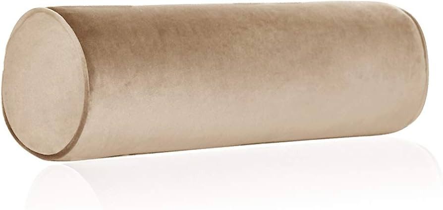 Tinbolunce Memory Foam Roll Pillow for Knee/Leg/Neck - Full Moon Bolster/Round Cylinder Pillow fo... | Amazon (US)