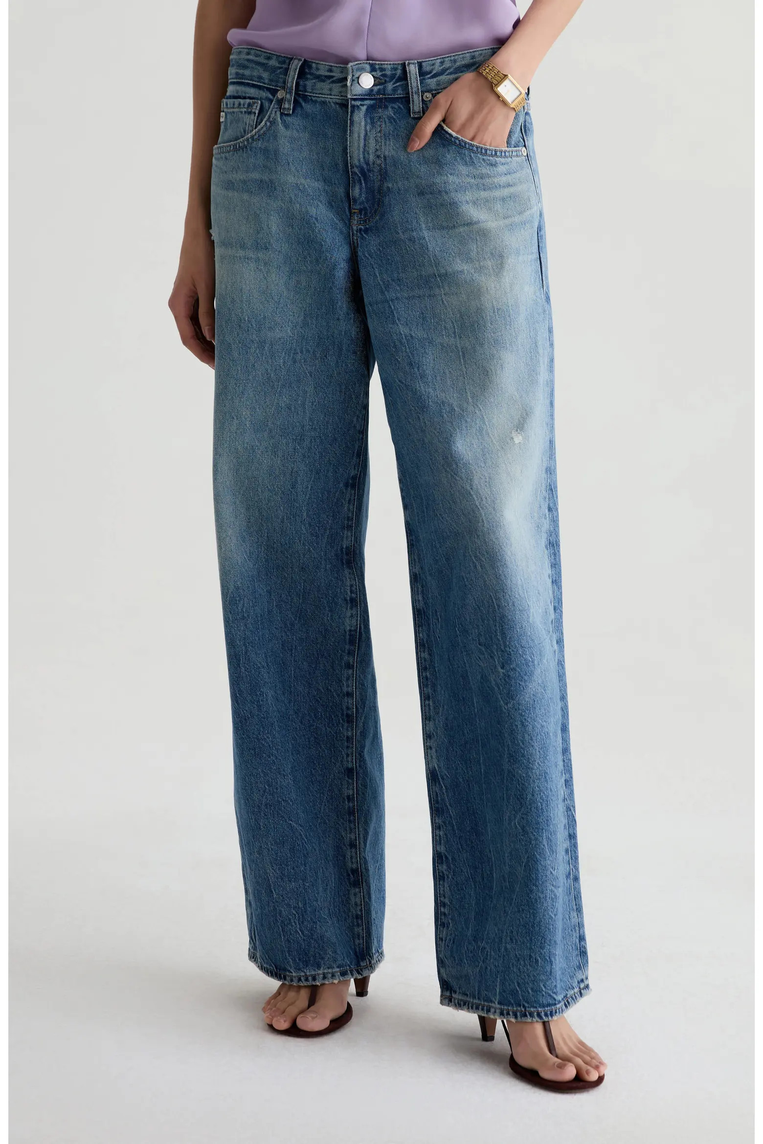 Adria Low Rise Wide Leg Jeans (Women) | Nordstrom | Nordstrom