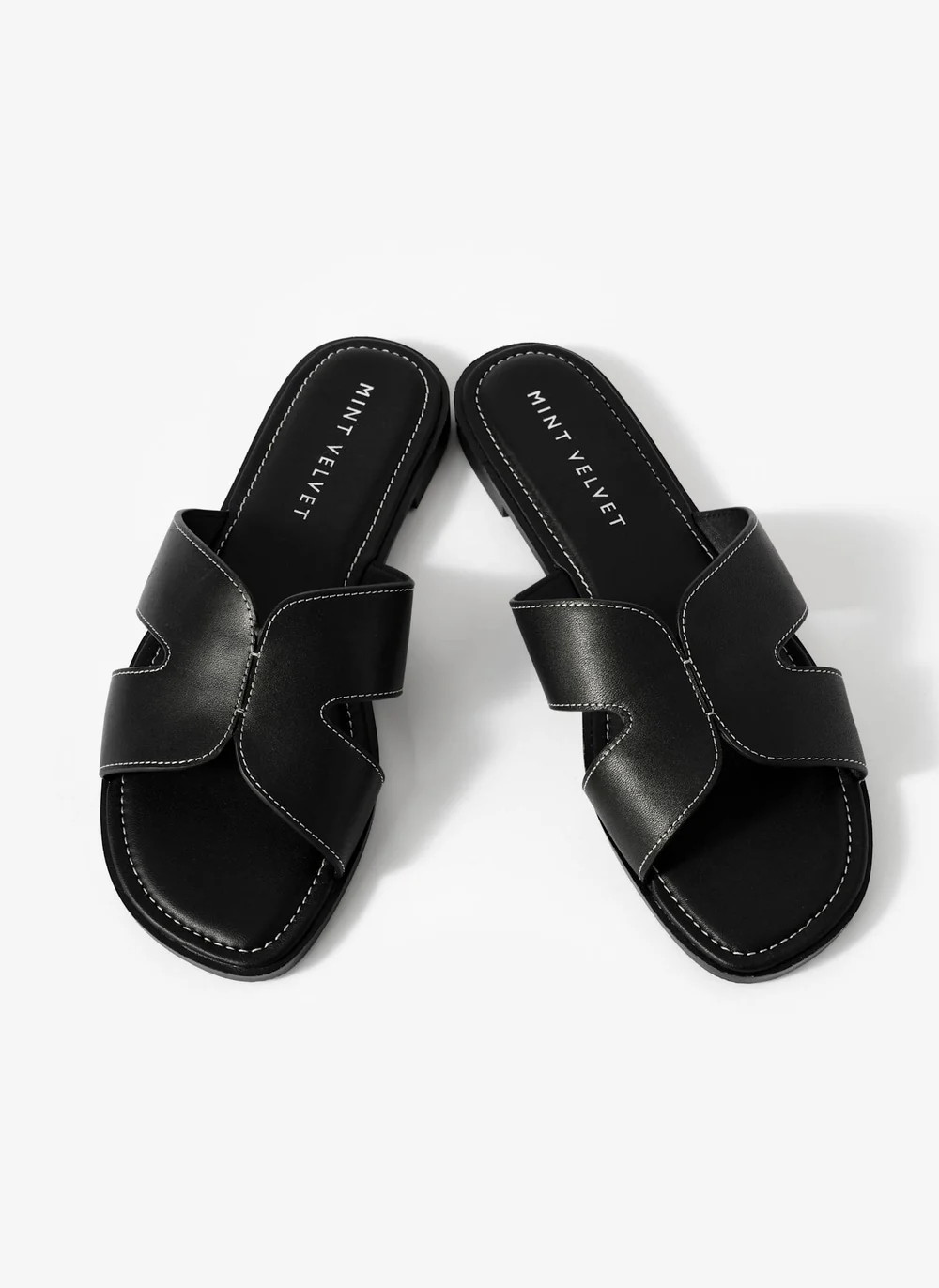 Darcy Cream Leather Sandals | Mint Velvet - US