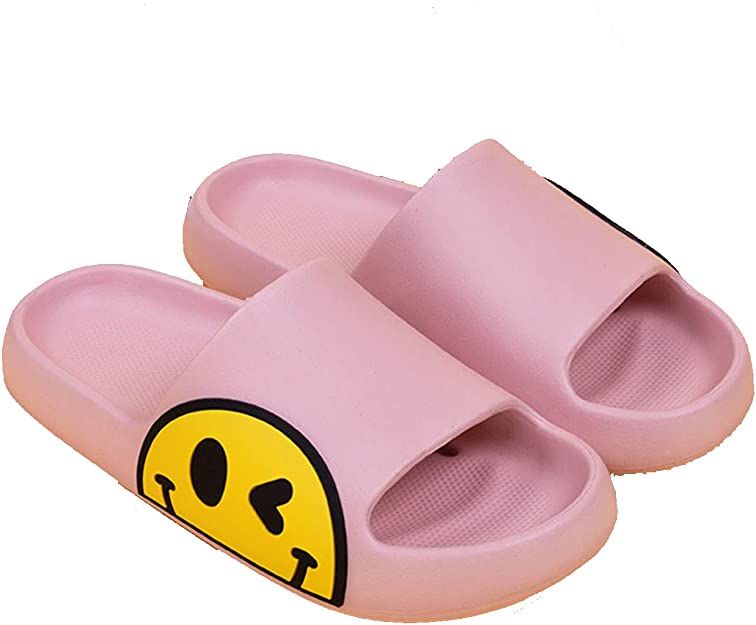Cloud Slides, Smiley Face Slippers for Women, Comfy Anti-Slip Pillow Slides, Spa Shower Sandals B... | Amazon (US)