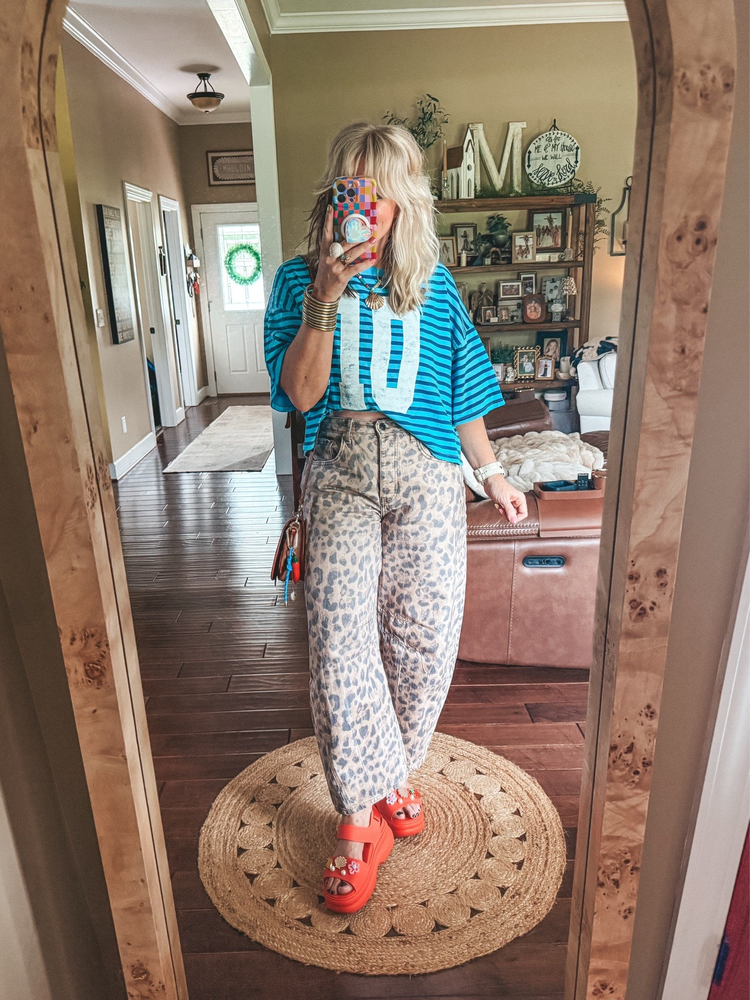 My OOTN 
Tee one size 
Jeans true to size 
Crocs I size down

#LTKootd #LTKOver40 #LTKgrwm