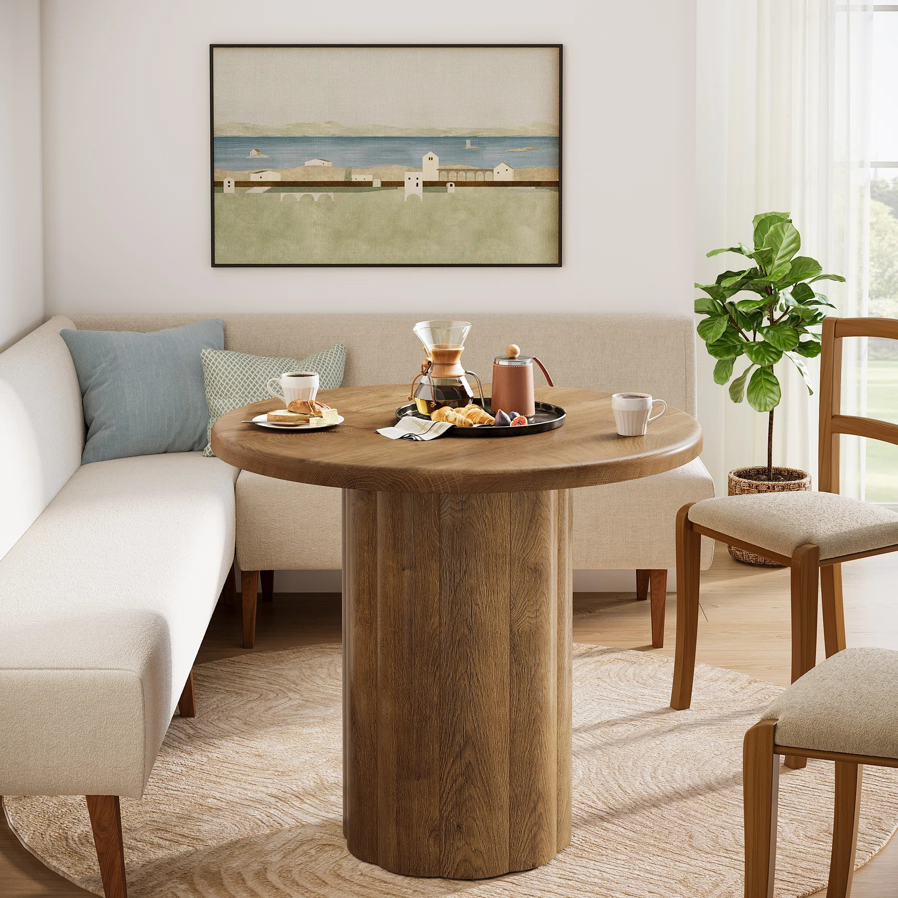 31.5 Inch Small Round Dining Table Kitchen Table | Wayfair North America