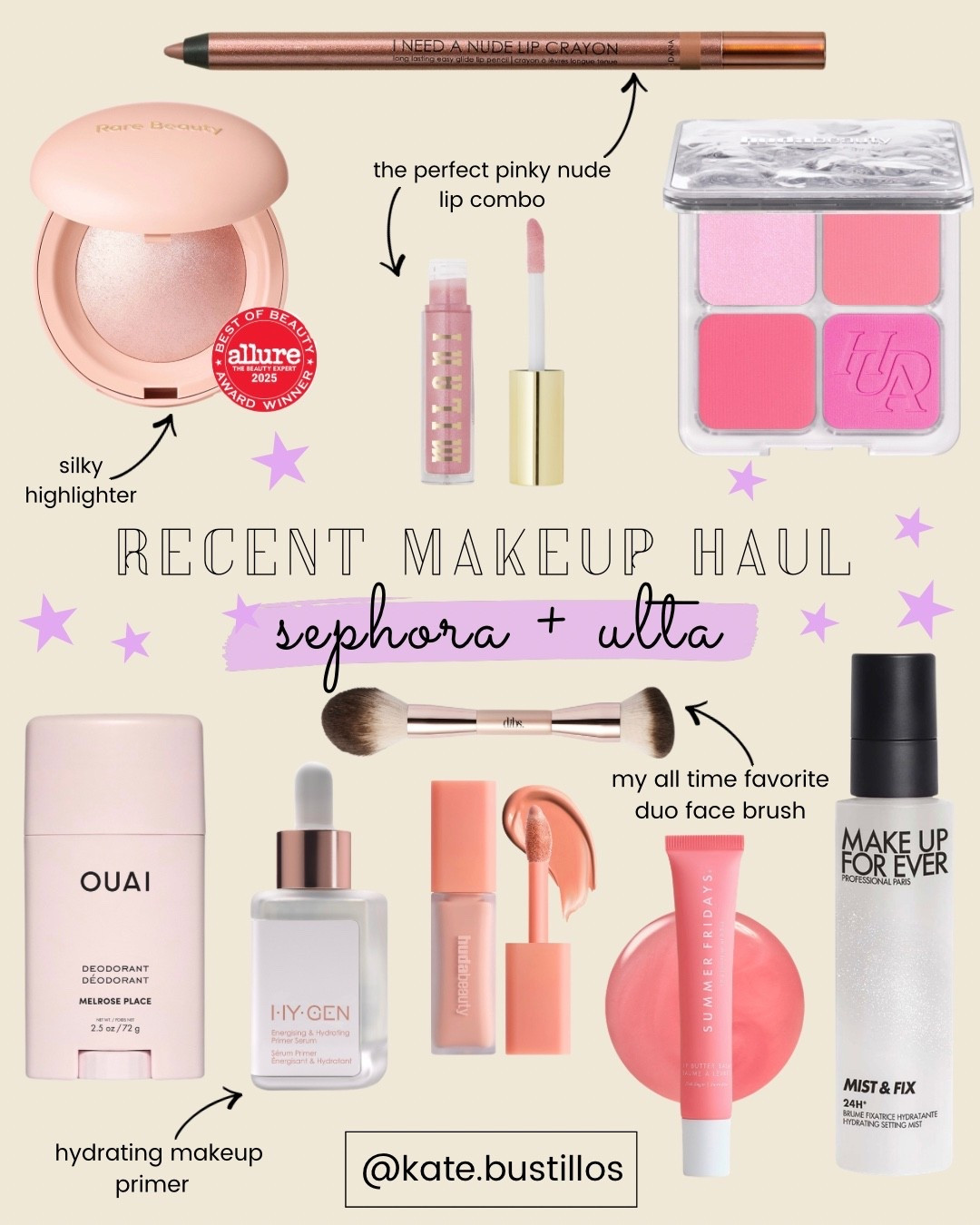 My most recent makeup 💄 haul! These are some core staples that make a transition from winter to spring flawless, shimmery and soft pinks ✨ 💗 

#LTKBeauty #LTKmomlife #LTKgrwm