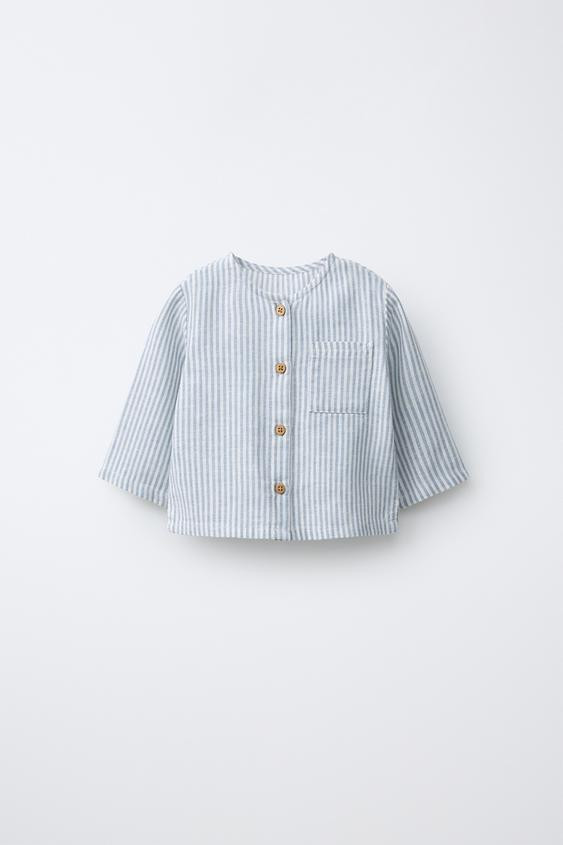 STRIPED LINEN SHIRT | Zara US