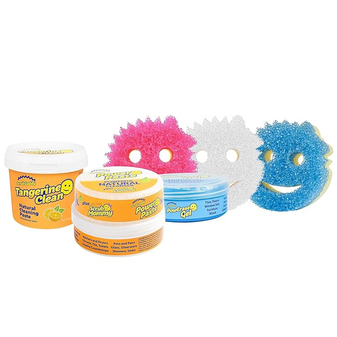 Scrub Daddy Sponges + Household Cleaning Supplies Bundle - PowerPaste Cleaning Putty, Tangerine C... | Amazon (US)