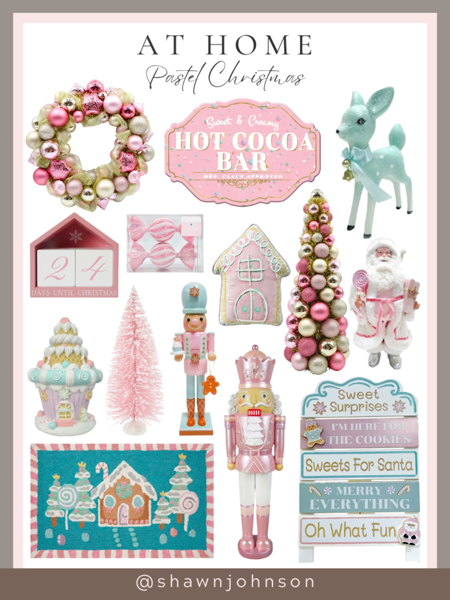 Elevate your festive vibes with enchanting pastel holiday decor from At Home!  Transform your space and immerse yourself in the magic of soft hues. #YourHolidayHaven #AtHomeFinds #PastelMagic #FestiveVibes #DeckYourHalls #CreateYourHolidayEscape #PastelDecorDelight



#LTKhome #LTKHoliday