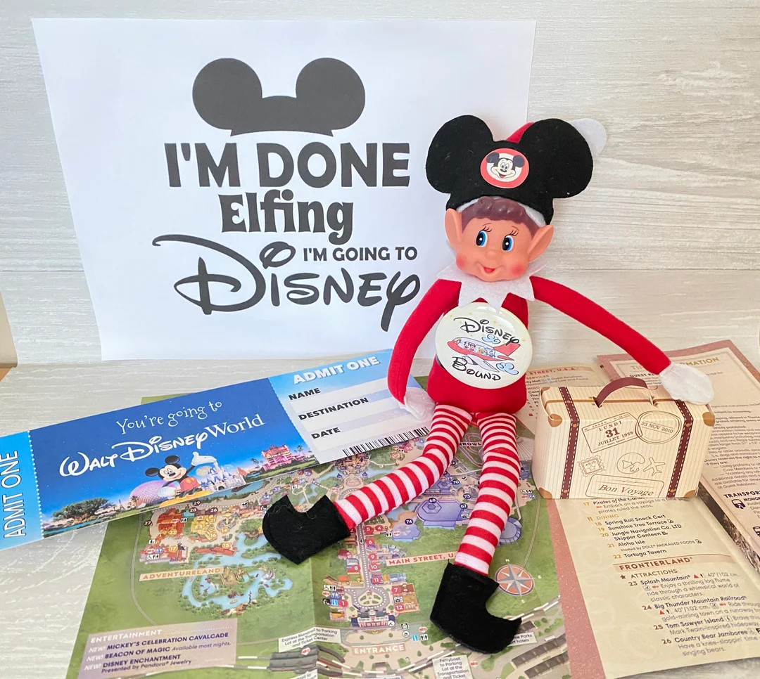 Elf Disney Vacation Scene - Etsy | Etsy (US)
