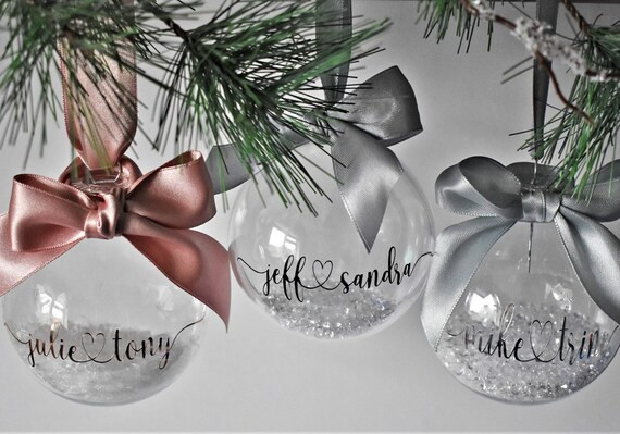 Personalised Couple's Christmas Bauble and Gift Box. | Etsy | Etsy ROW