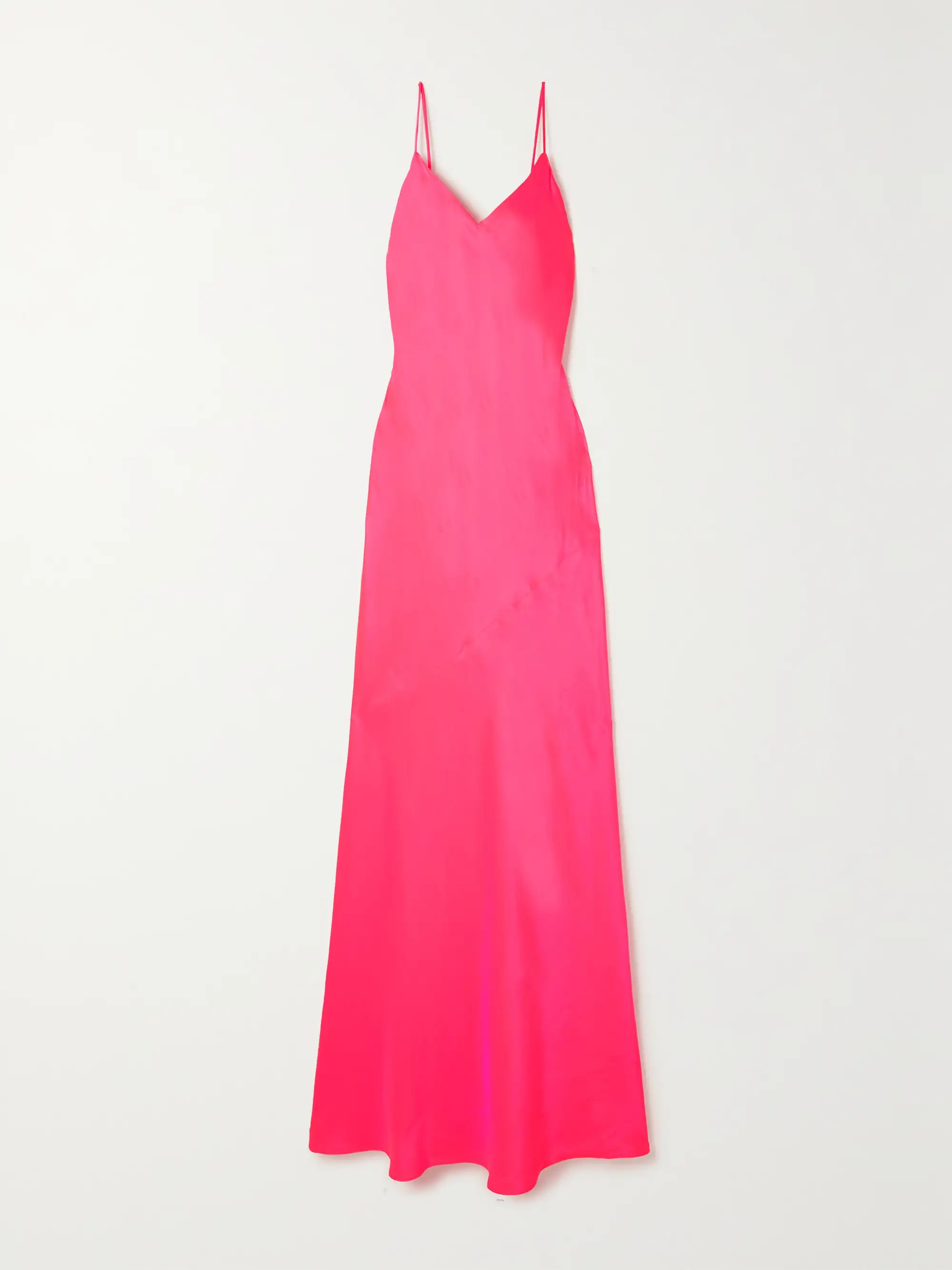 Pink Serita silk-satin maxi dress | L'AGENCE | NET-A-PORTER | NET-A-PORTER (US)