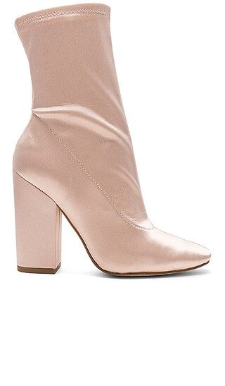 KENDALL + KYLIE Hailey Bootie in Blush Satin | Revolve Clothing (Global)