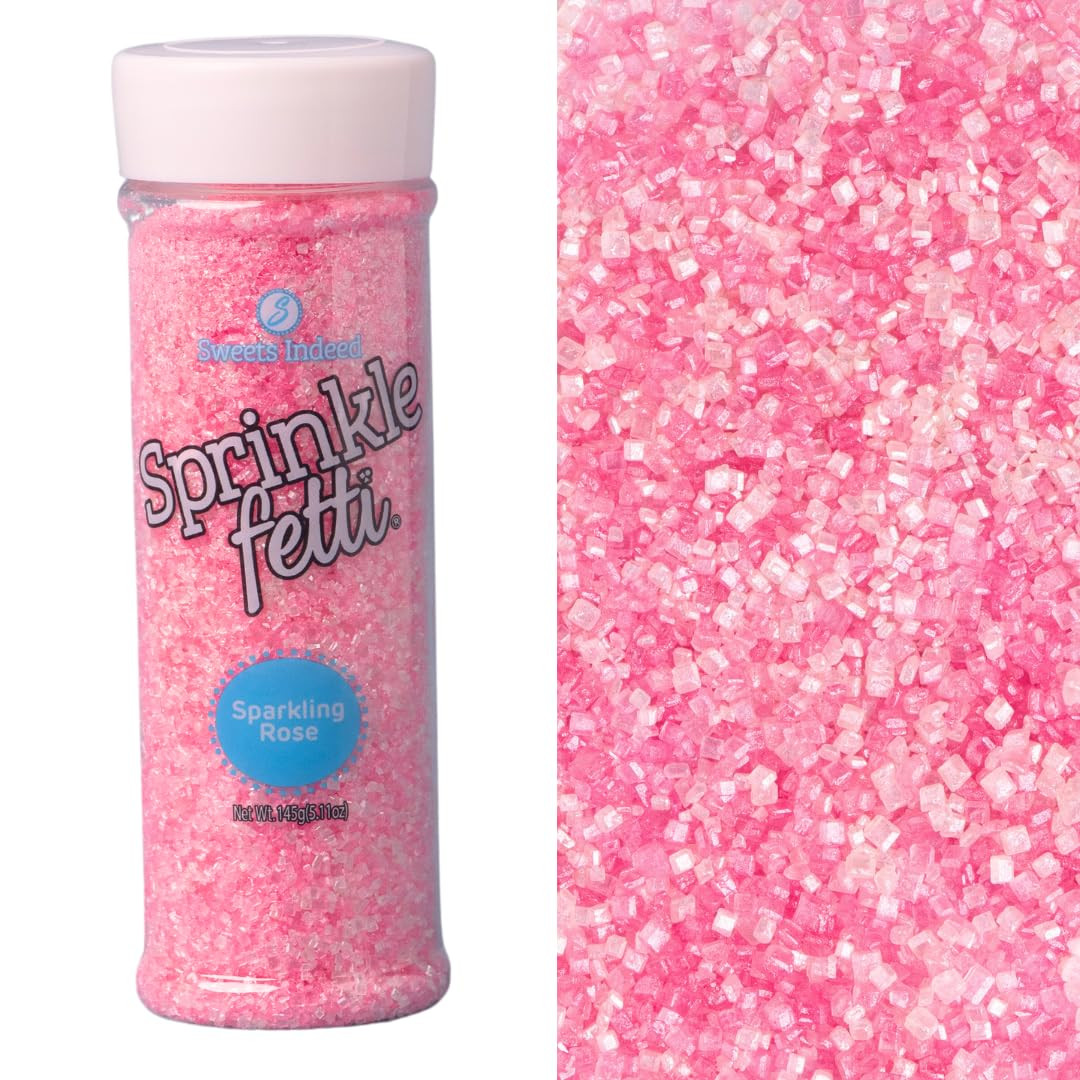 Sweets Indeed Valentines Day Pink Sugar | Colored Sugar Crystals for Baking & Decorating, Cupcake... | Amazon (US)