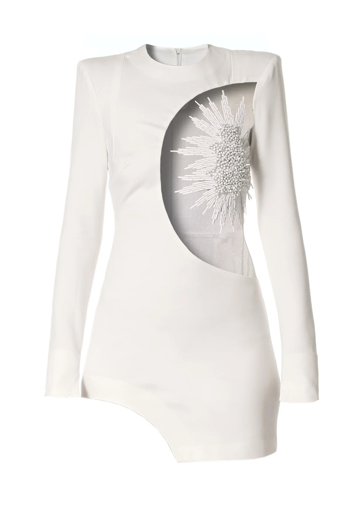 REBEL DRESS IN ECRU WHITE | Aggi | CULT MIA | CULT MIA UK LTD