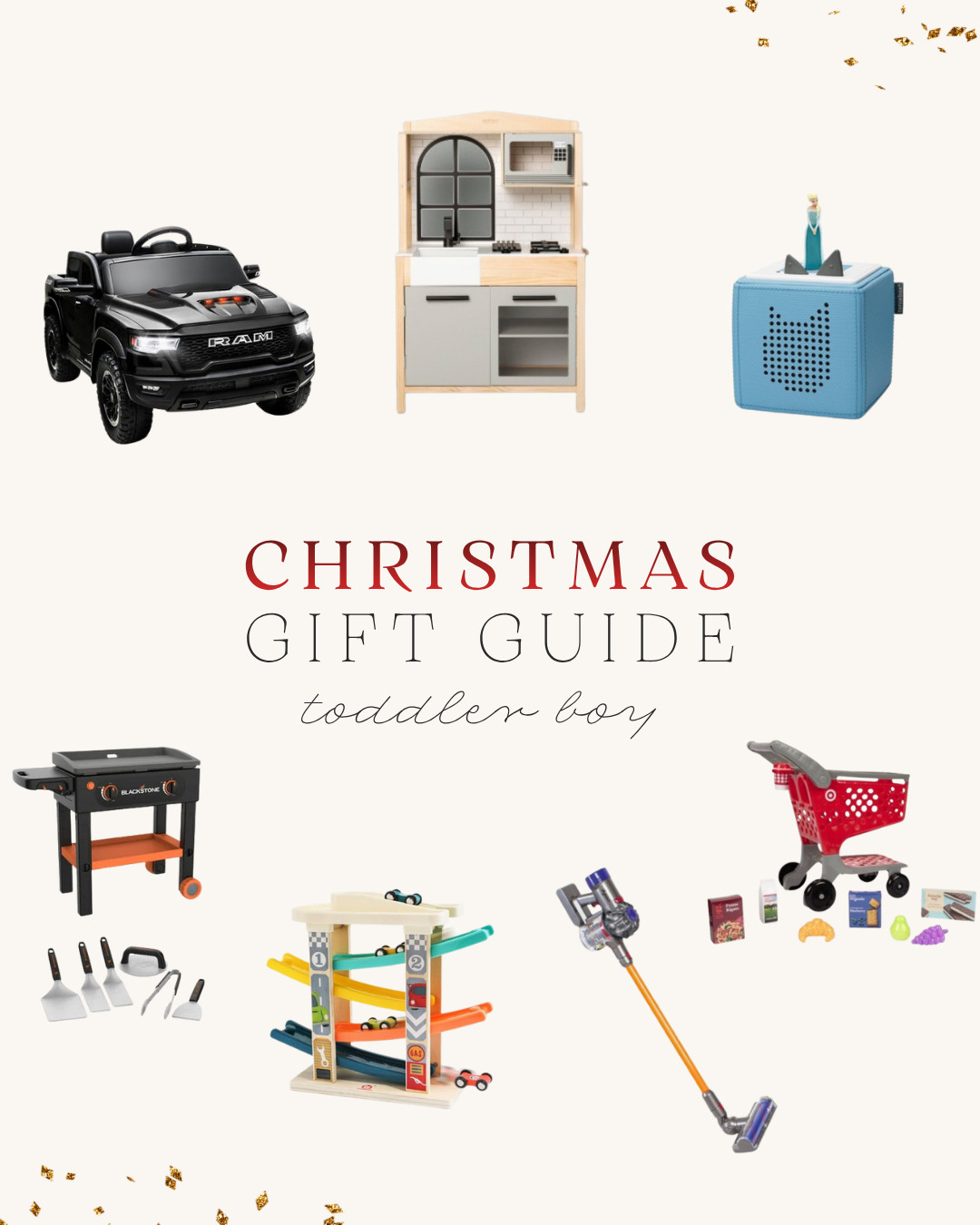 Christmas is hitting different this year with a curious little toddler around 🎁 I’ve put together a gift guide for our 16-month-old. Been eyeing the Ram 1500 ride-on so he can match his dad 🚗 He loves watching (and copying) everything we do lately it’s the sweetest! 💚 #ToddlerGiftGuide #ToddlerMom 

  

#LTKKids #LTKHoliday #LTKGiftGuide