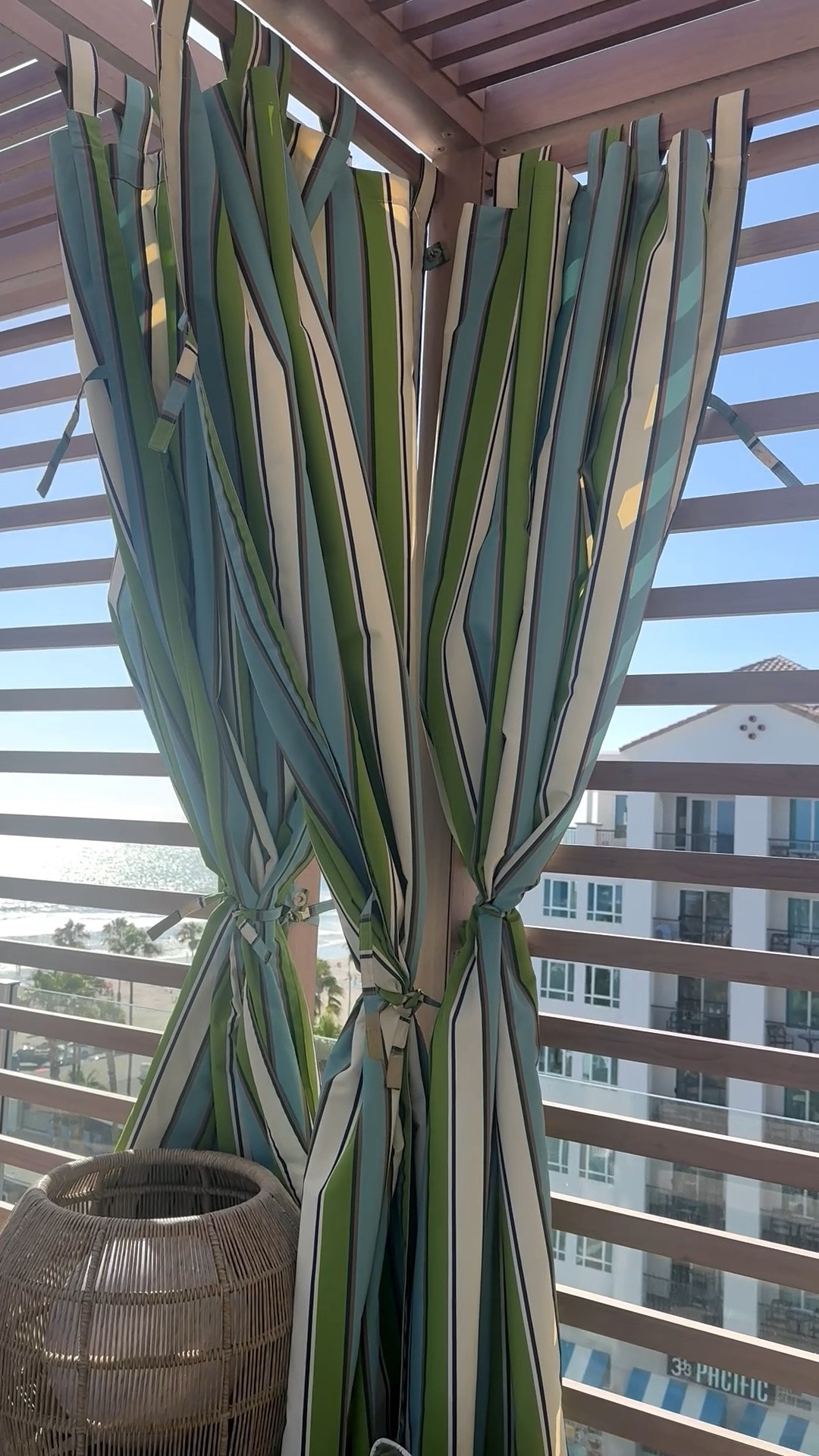 Outdoor curtains are one of my favorite ways to create a resort-inspired outdoor space. 🌊

They add privacy, soften the view, and bring movement with every ocean breeze. It’s amazing how a beautiful striped fabric can completely transform the feel of a balcony, patio, or rooftop terrace.

#OutdoorCurtains #OutdoorDrapes #Sunbrella #ResortStyle #OutdoorLiving #CoastalStyle #PatioDecor #BalconyDecor #TerraceStyle #OutdoorDesign #LuxuryOutdoorLiving #OutdoorFurniture #CoastalLiving #OutdoorInspiration #ResortVibes

#LTKdayinmylife #LTKHome #LTKTravel