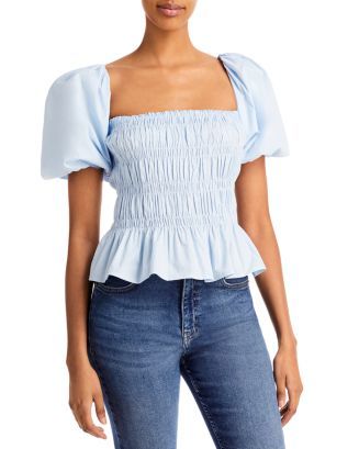 ASTR the Label Puff Sleeve Smocked Top Back to Results -  Women - Bloomingdale's | Bloomingdale's (US)