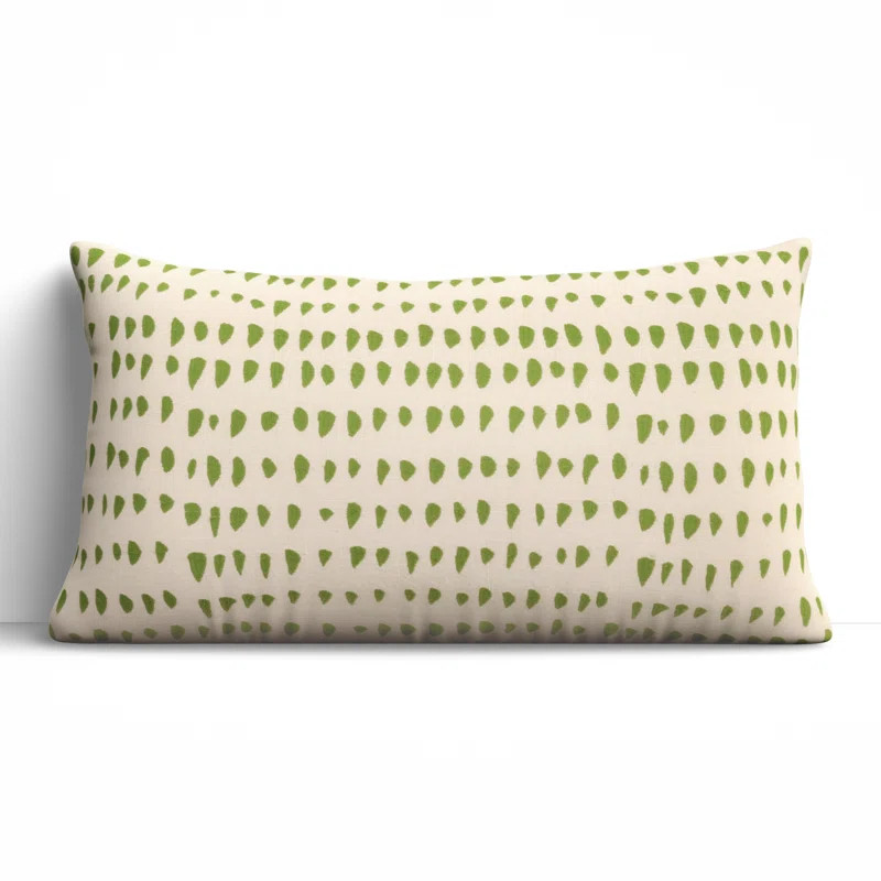 Fabray Embroidered Cotton Lumbar Throw Pillow | Wayfair North America