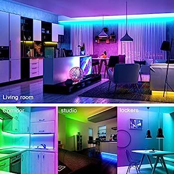Amazon.com: 65.6ft Led Lights for Bedroom dalattin Led Strip Lights Color Changing Lights with 44... | Amazon (US)