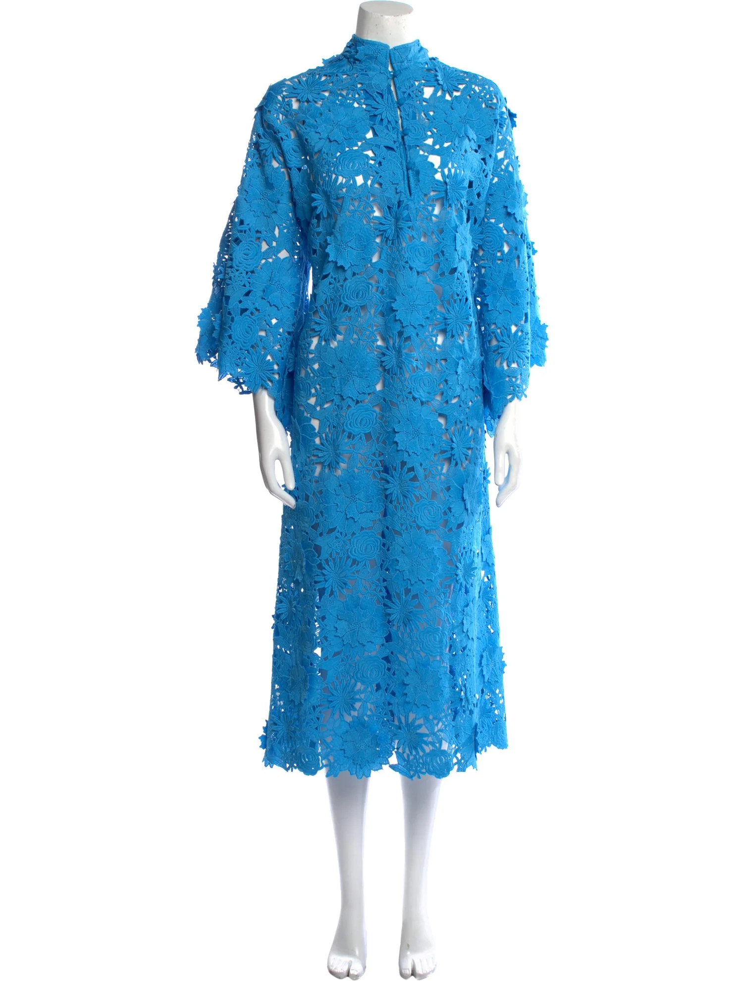 Lace Pattern Midi Length Dress | The RealReal