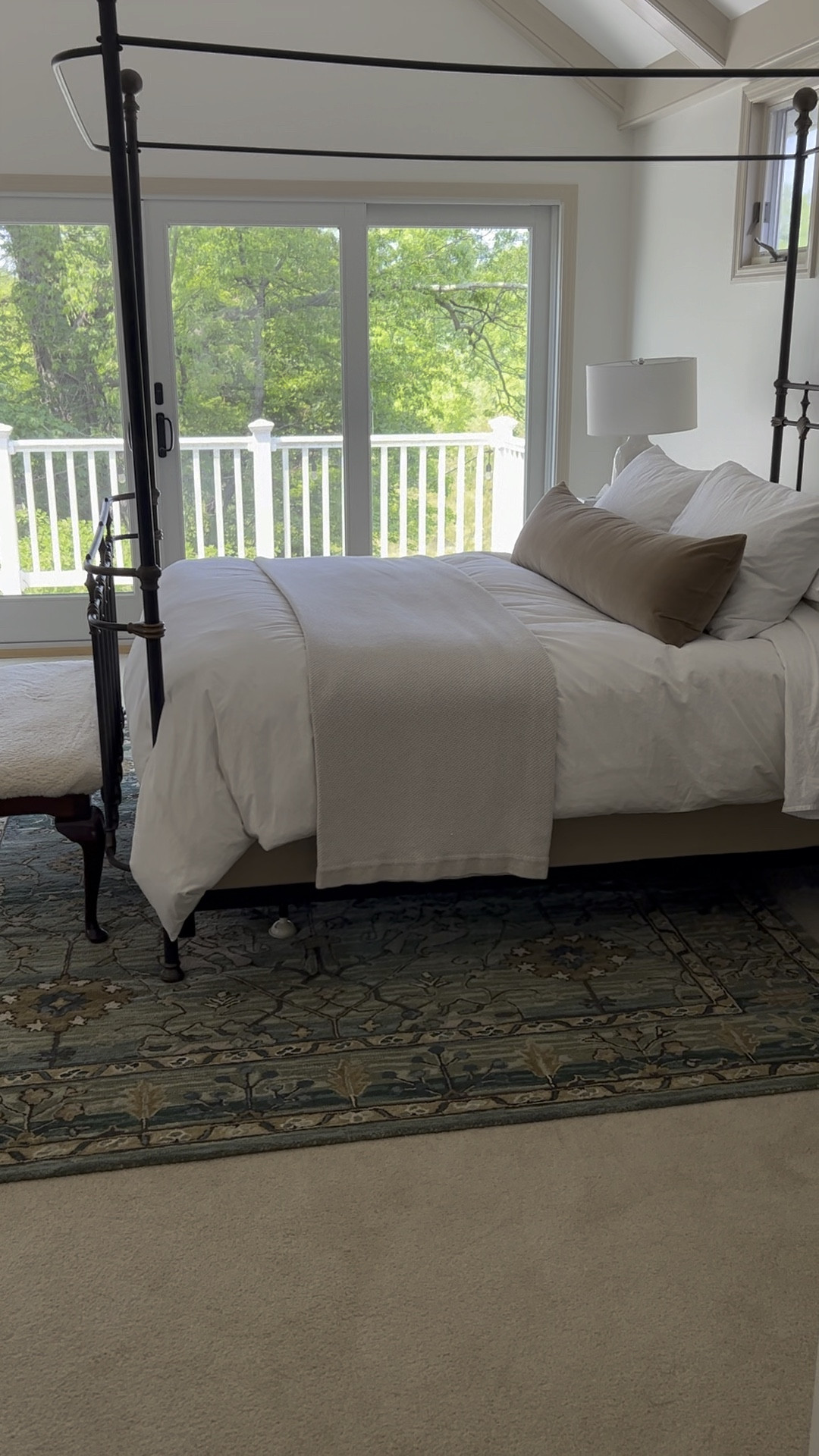 Bedroom update, transitional decor, neutral design, patterned rug, lumbar pillow, make your bed like an interior designer, home decor, Shannon Russo Interiors

#LTKFind #LTKhome