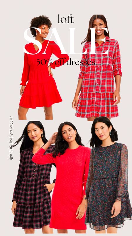 Loft sale holiday dress 
Sweater dress
Holiday dresses 
Christmas 

#LTKsalealert #LTKHoliday #LTKSeasonal