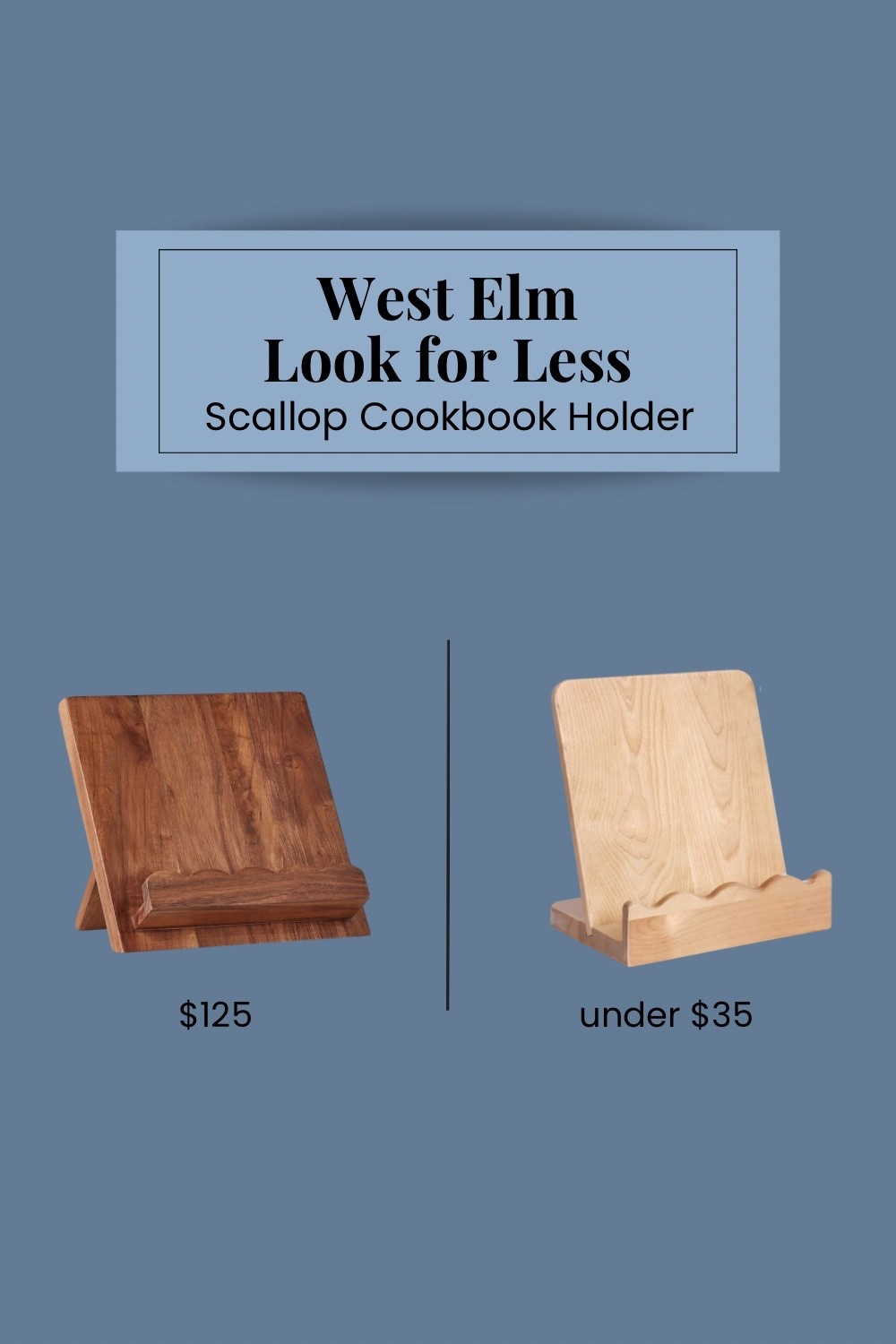 Love the West Elm scallop cookbook holder but want the look for less? This affordable kitchen decor dupe gives the same sculptural, scalloped style at a fraction of the price. Perfect as a cookbook stand or iPad holder, and so good styled on kitchen counters or open shelves.

Shop both the high-end inspo and the budget-friendly lookalike.  

#LTKhome #LTKkitchen #LTKfinds #WestElmStyle #LookForLess #HighLowDecor #KitchenDecor #NeutralHome #AffordableDecor #HomeFinds

#LTKFindsUnder50 #LTKHome #LTKSaleAlert