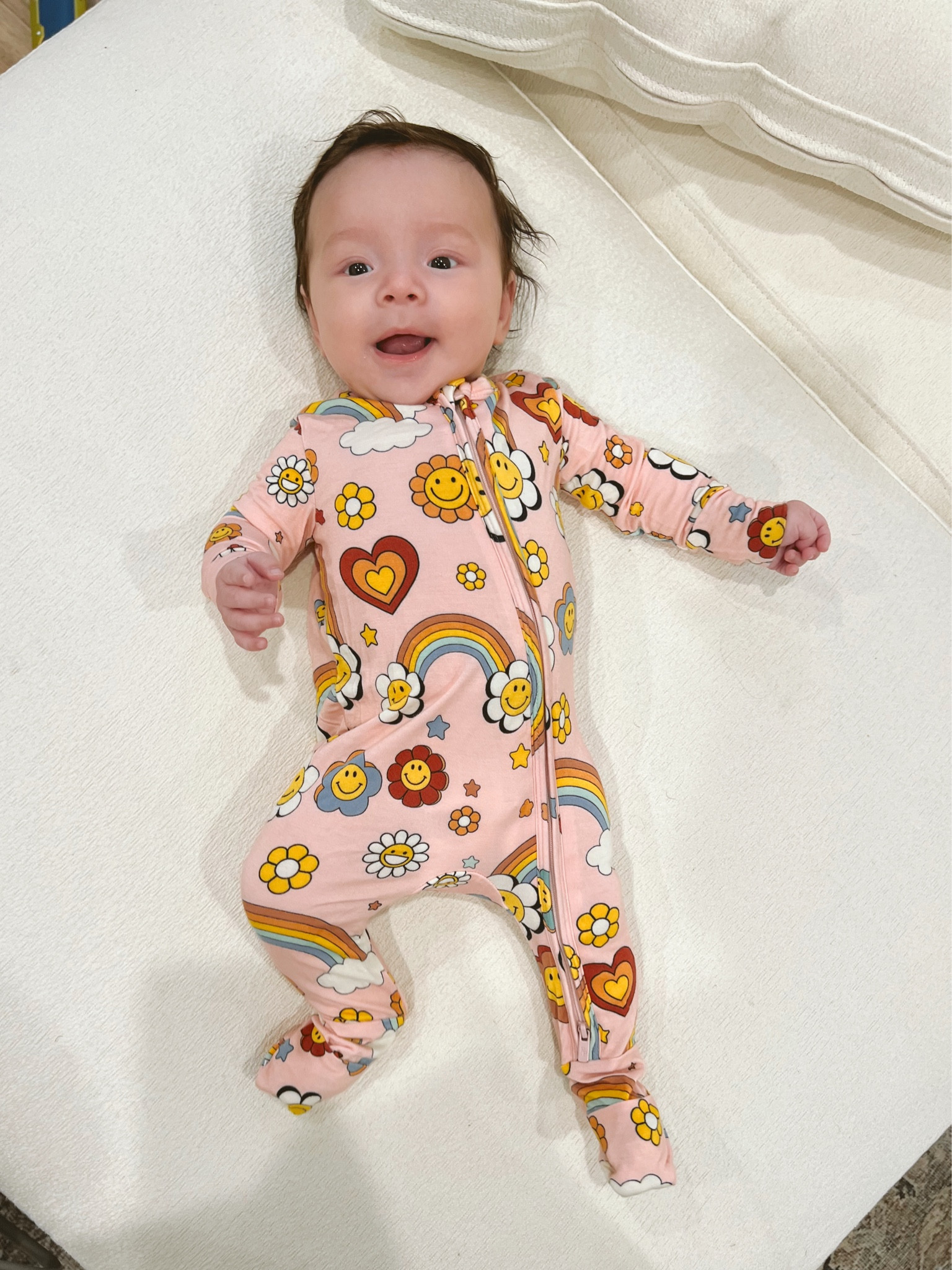 The best baby sleepers in the game. Two way zip. Footie and hand covers. They truly are the softest bamboo pajamas! Retro Flower power print is just too cute 💕

#LTKbaby #LTKkids #LTKfamily