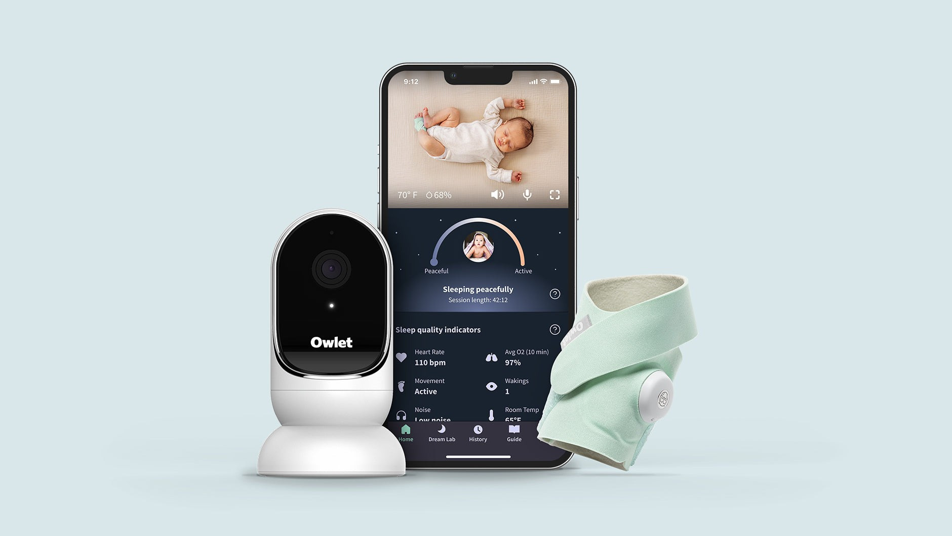 Shop Owlet Dream Duo - Baby Foot Monitor and Baby Camera | Owlet