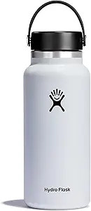 Hydro Flask Water Bottle - Insulated Stainless Steel - Wide Mouth Flex Lid, Non Spill, Leakproof ... | Amazon (US)